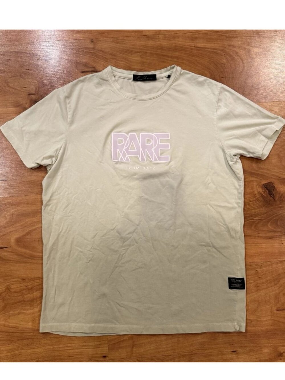 Share Rare Rabbit Men's Logo Graphic Regular Fit Yellow T-Shirt, Cotton, Size Sm